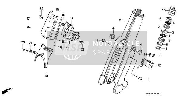 Honda C90 1996 Front Fork for a 1996 Honda C90